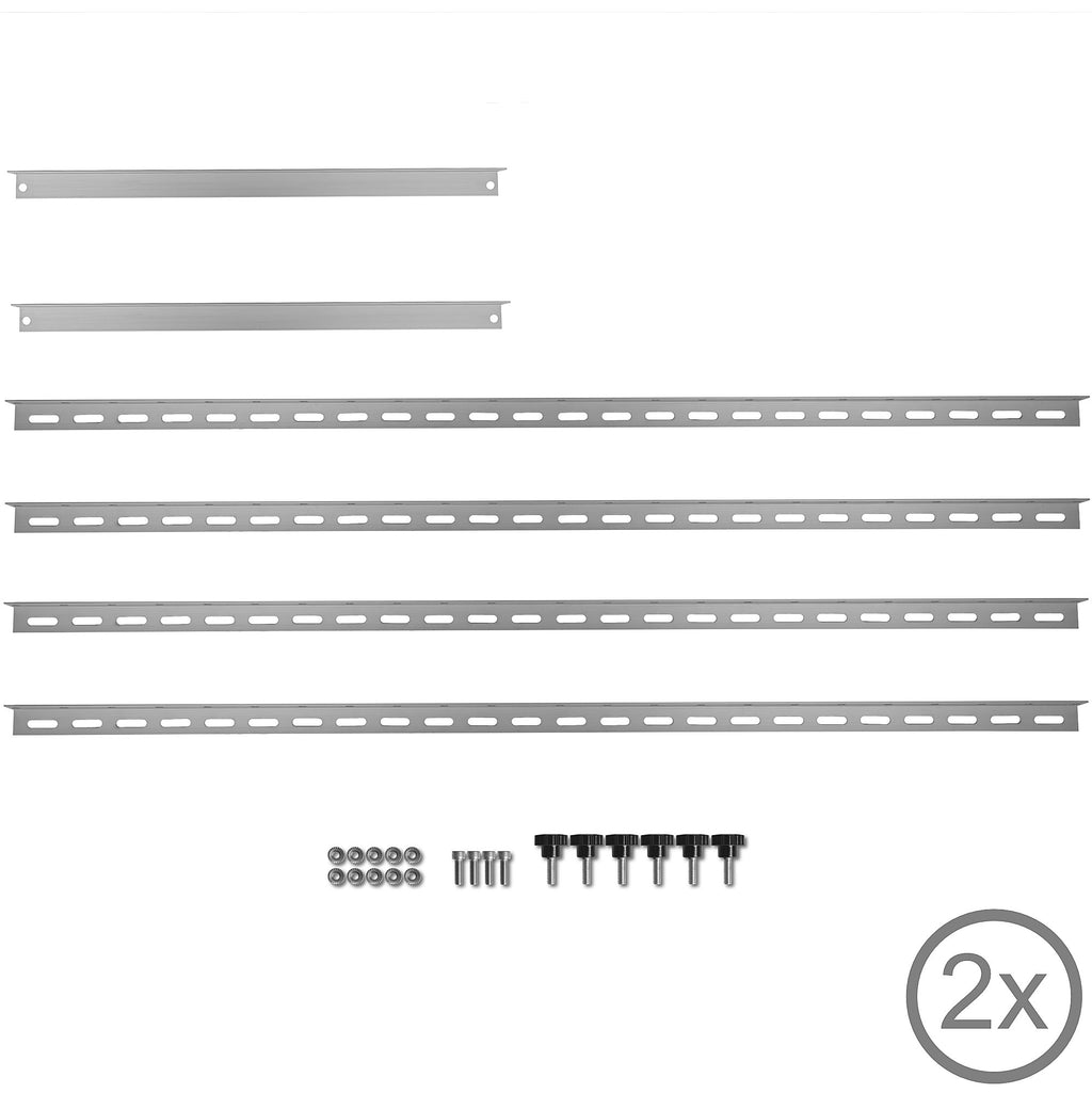 Solar panel mounting bracket, aluminum, adjustable from 0 to 90 degrees, support rod 114 cm