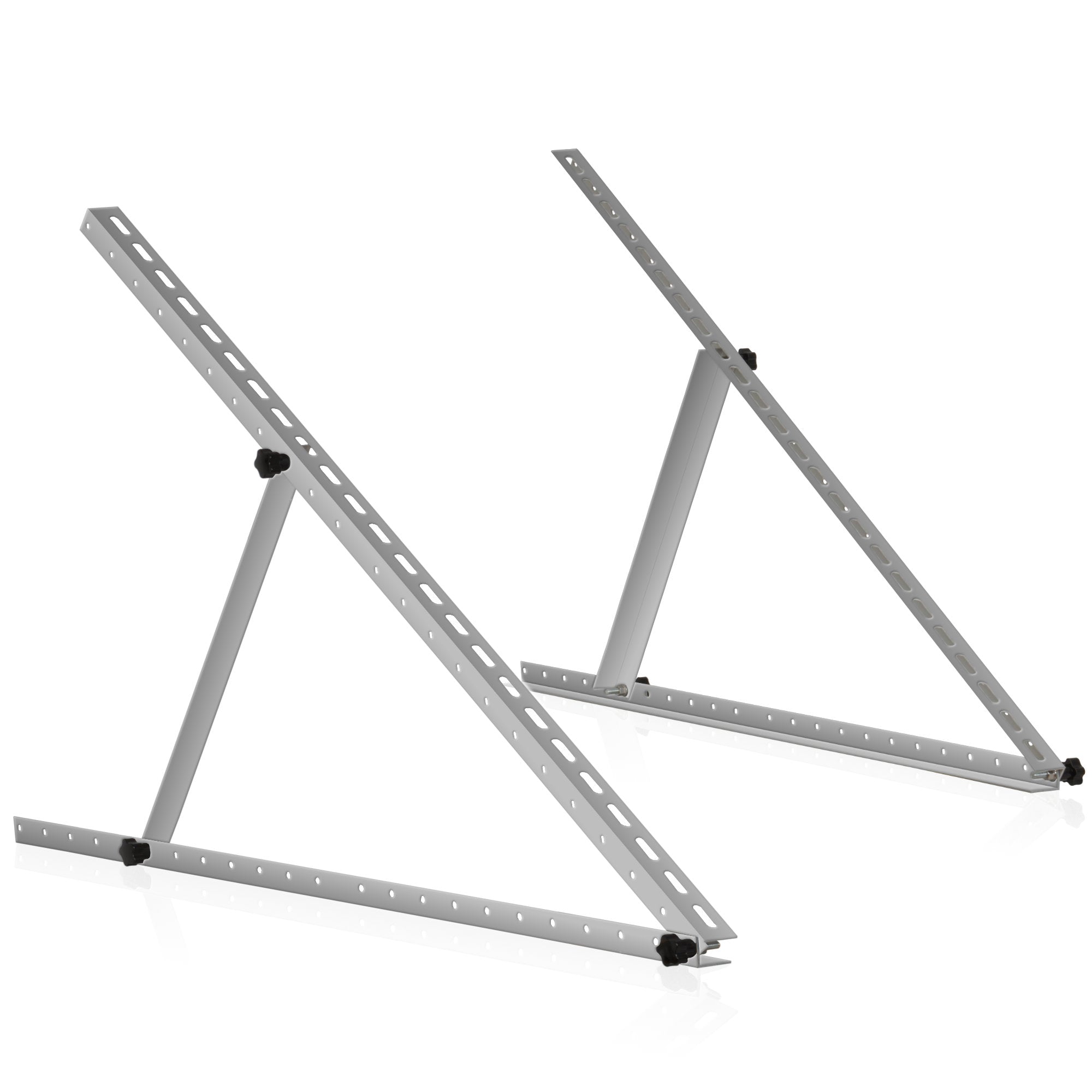 Solar panel mounting bracket, aluminum, adjustable from 0 to 90 degrees, support rod 114 cm