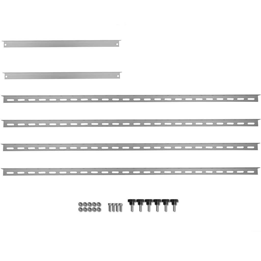 Solar panel mounting bracket, aluminum, adjustable from 0 to 90 degrees, support rod 114 cm
