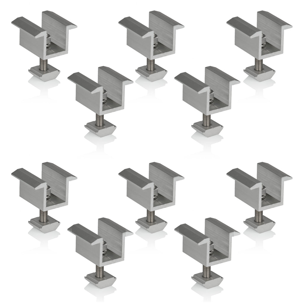 Mittelklemme für Solarpanele, Universal, Aluminium