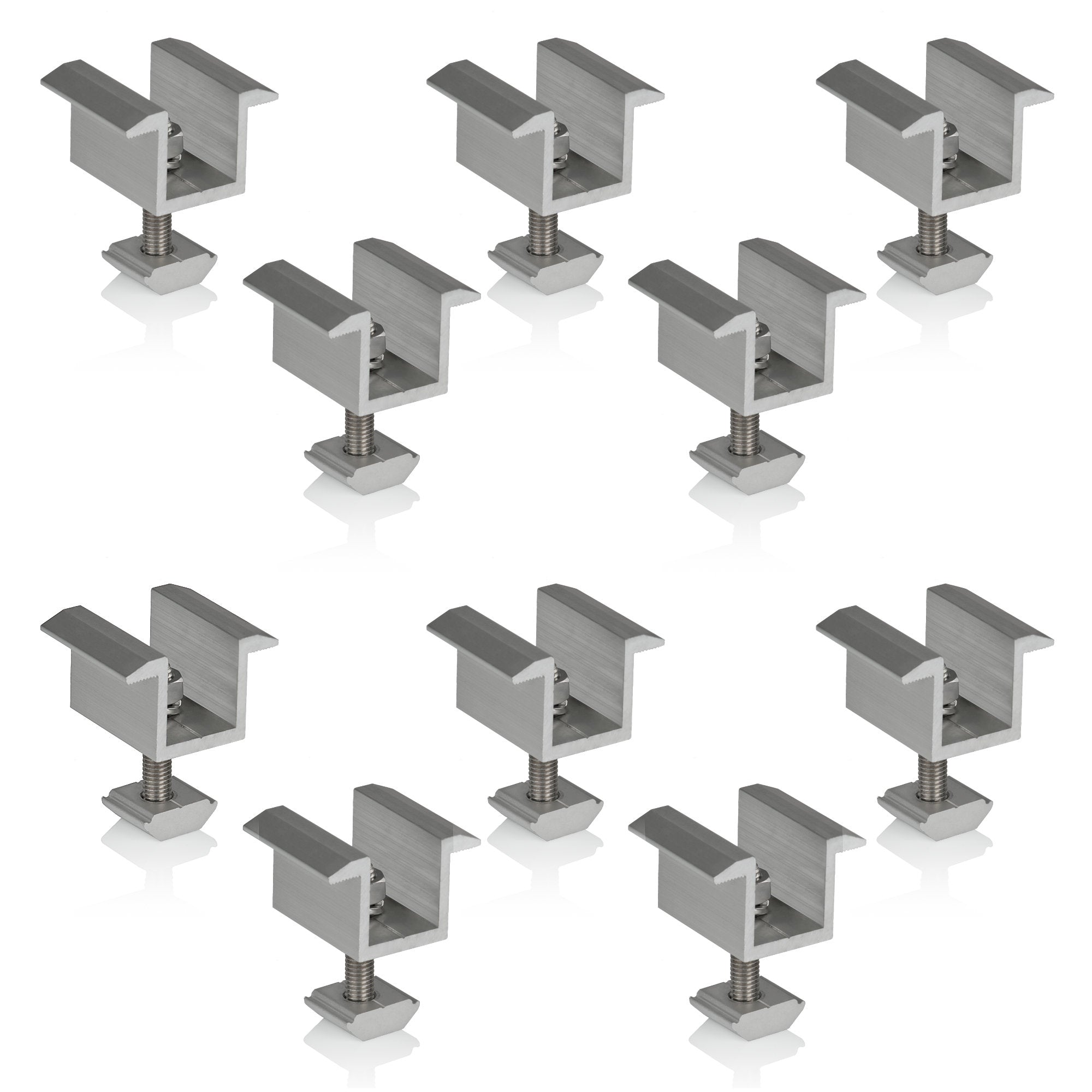 Mittelklemme für Solarpanele, Universal, Aluminium