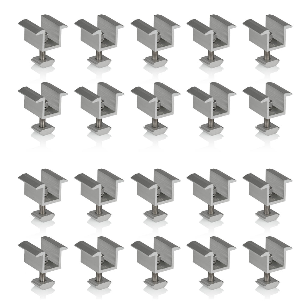 Mittelklemme für Solarpanele, Universal, Aluminium