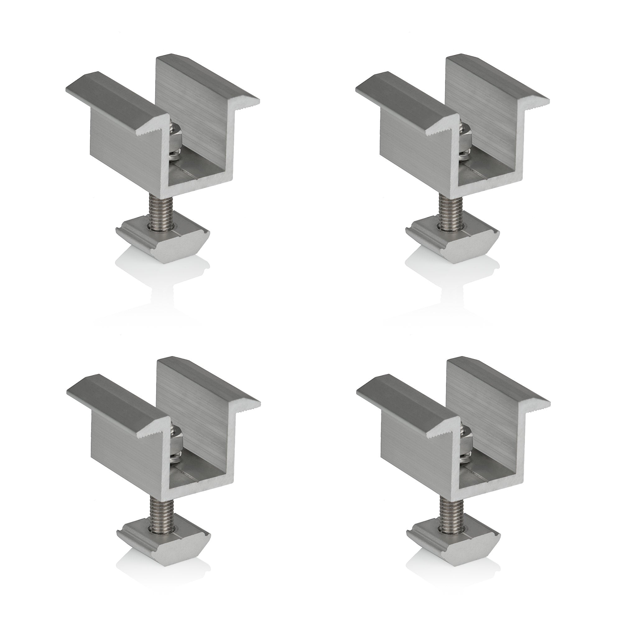 Mittelklemme für Solarpanele, Universal, Aluminium