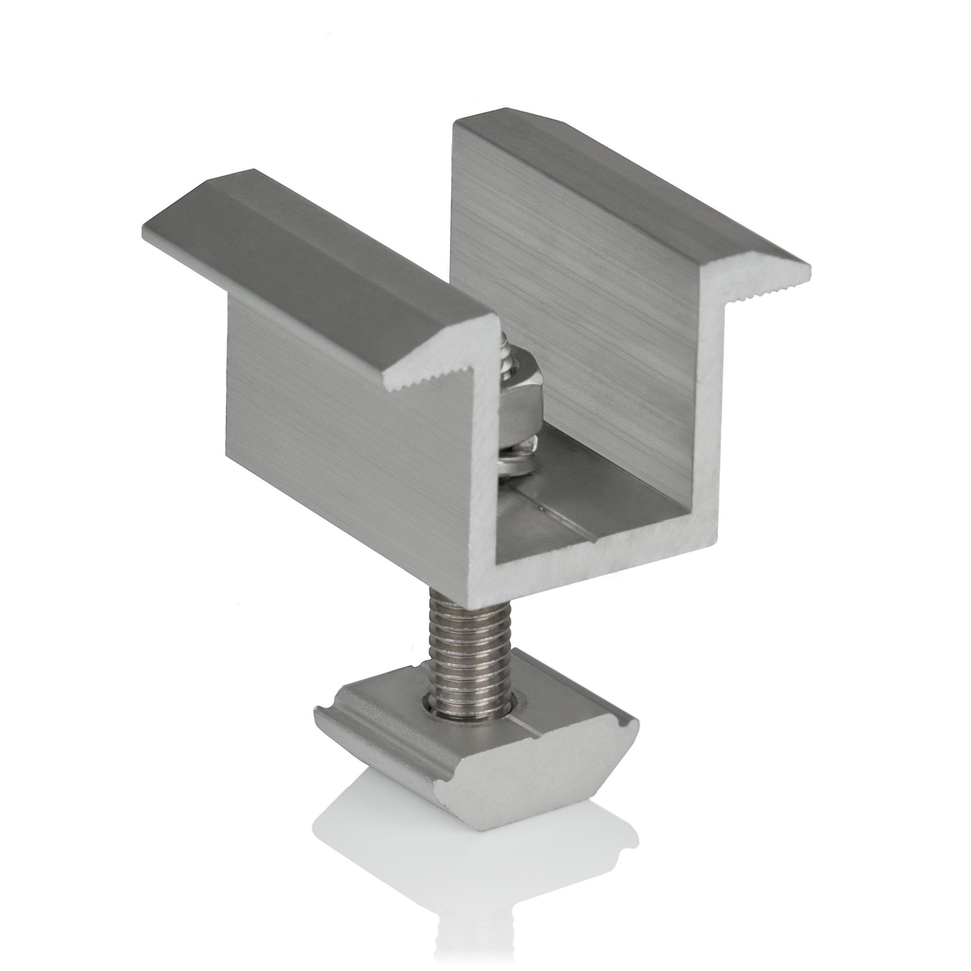 Mittelklemme für Solarpanele, Universal, Aluminium