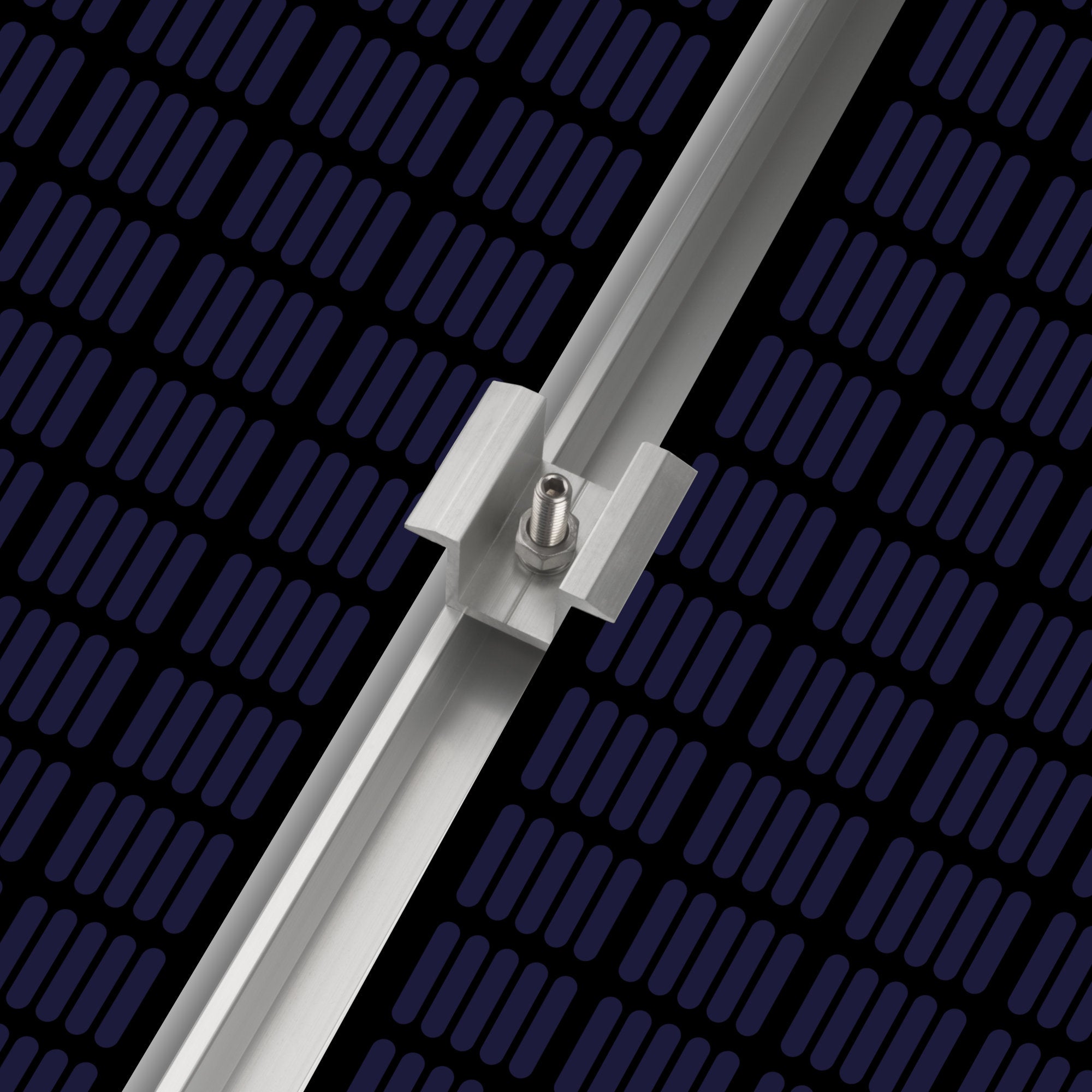 Endklemme für Solarpanele, Universal, Aluminium