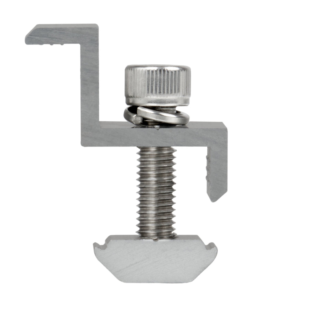 Endklemme für Solarpanele, Universal, Aluminium