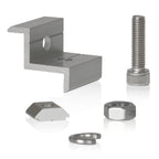 Collier de serrage pour panneaux solaires, universel, en aluminium