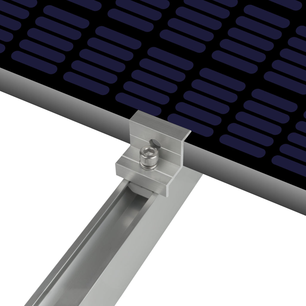 Endklemme für Solarpanele, Universal, Aluminium