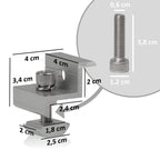 Mounting kit for solar panels, universal