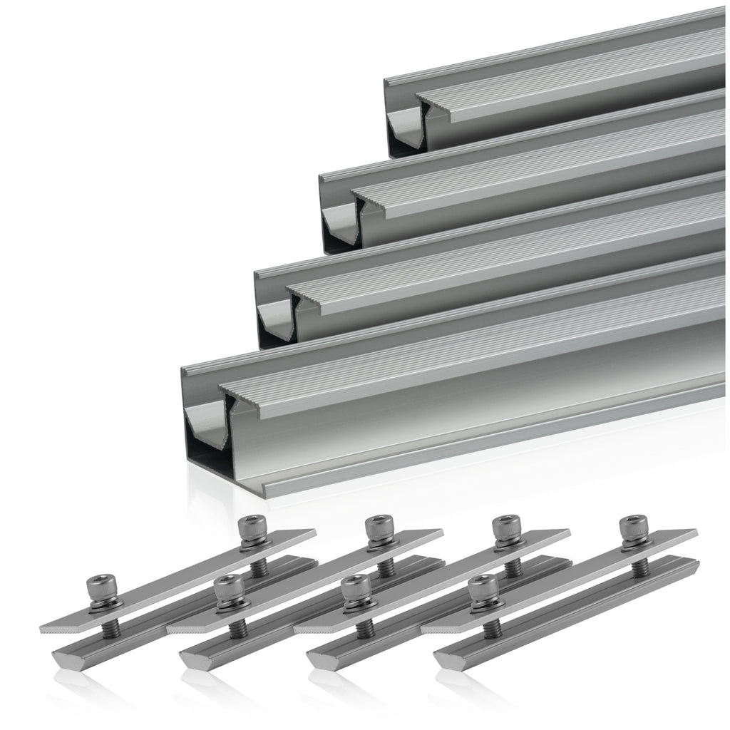 Montageschienen für Solaranlagen, Universal, Aluminium