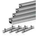 Rails de fixation pour panneaux solaires, universels, en aluminium