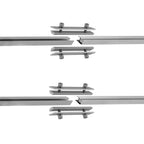 Rails de fixation pour panneaux solaires, universels, en aluminium