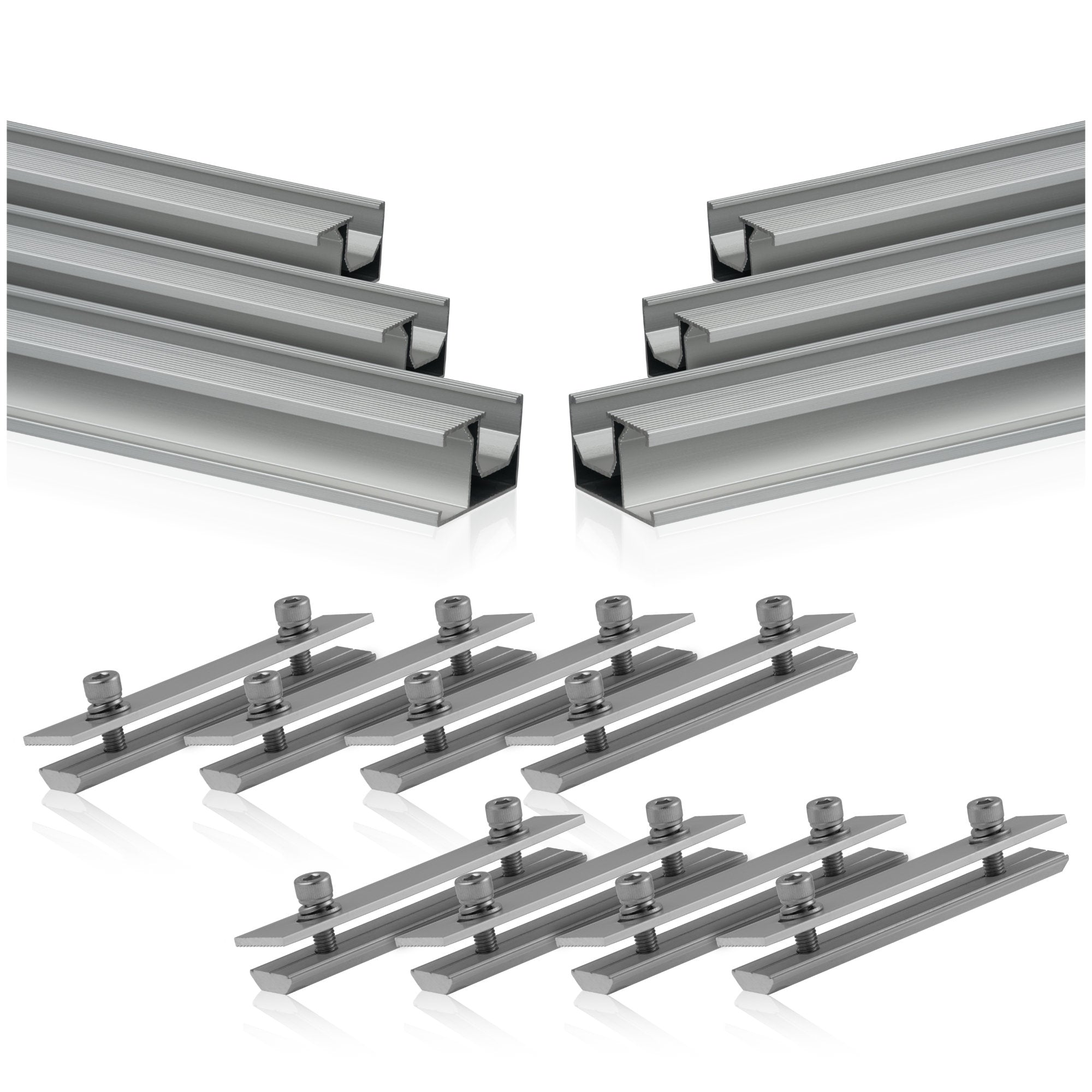 Montageschienen für Solaranlagen, Universal, Aluminium