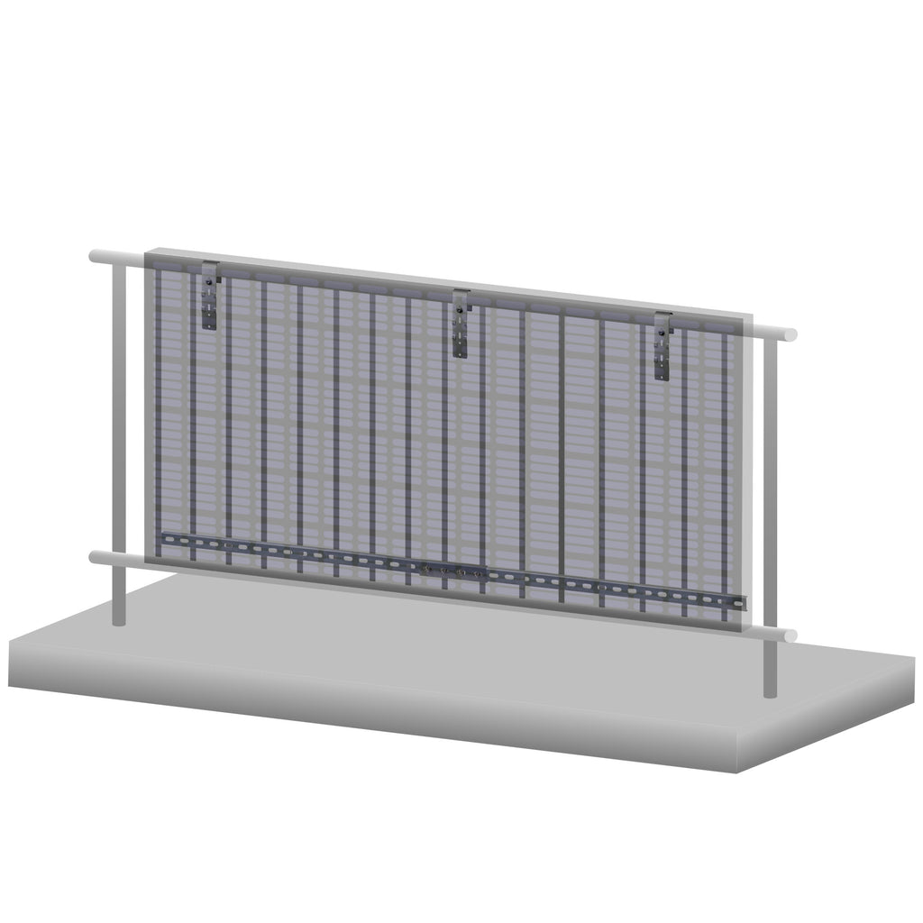 Balkonhalterung für Solarpanele, senkrechte Solarpanelmontage