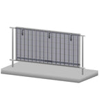 Support de balcon pour panneaux solaires, montage vertical de panneaux solaires
