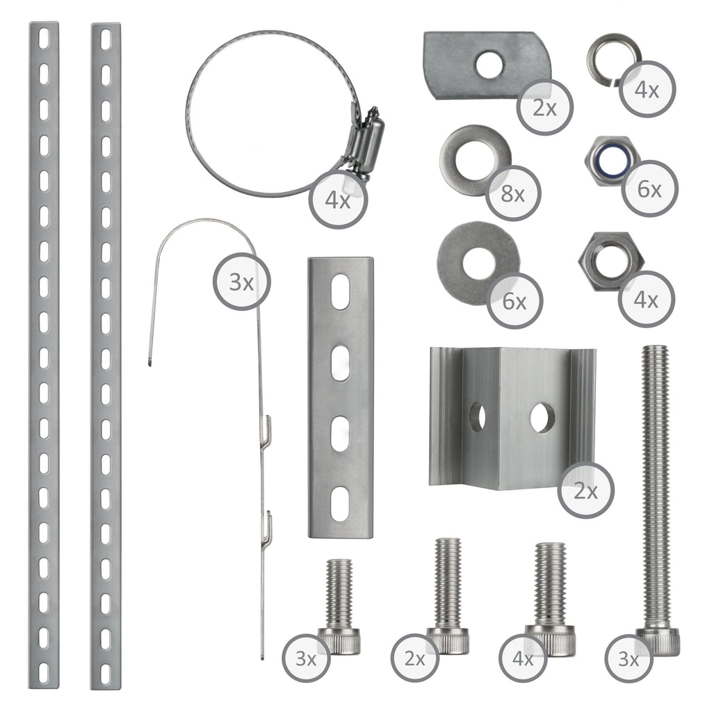 Balkonhalterung für Solarpanele, senkrechte Solarpanelmontage