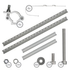 Support de balcon pour panneau solaire, universel, en aluminium, avec angle réglable