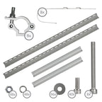 Support de balcon pour panneau solaire, universel, en aluminium, avec angle réglable