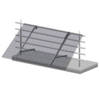 Support de balcon pour panneau solaire, universel, en aluminium, avec angle réglable