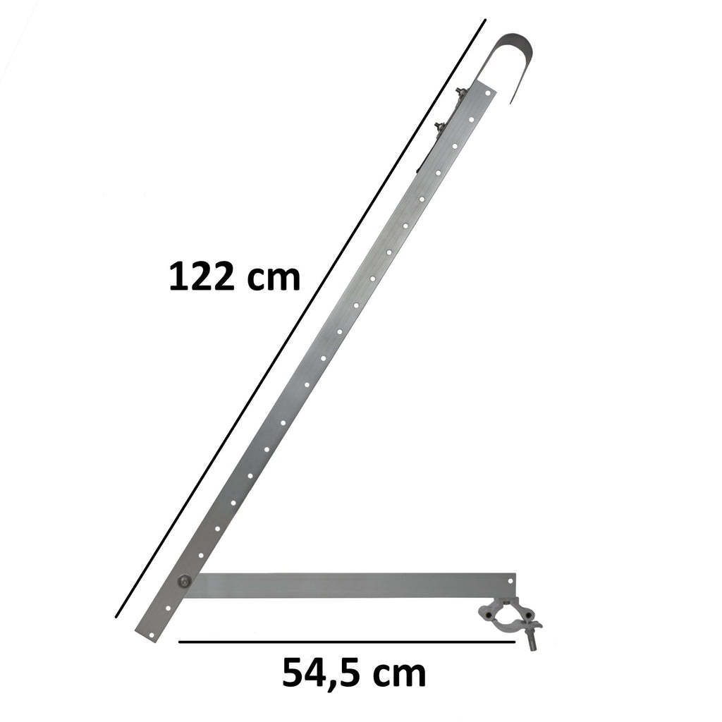 Balcony bracket for solar panel, universal, aluminum, including adjustable angle