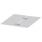 Support de montage pour panneau solaire, rail avec pinces centrales
