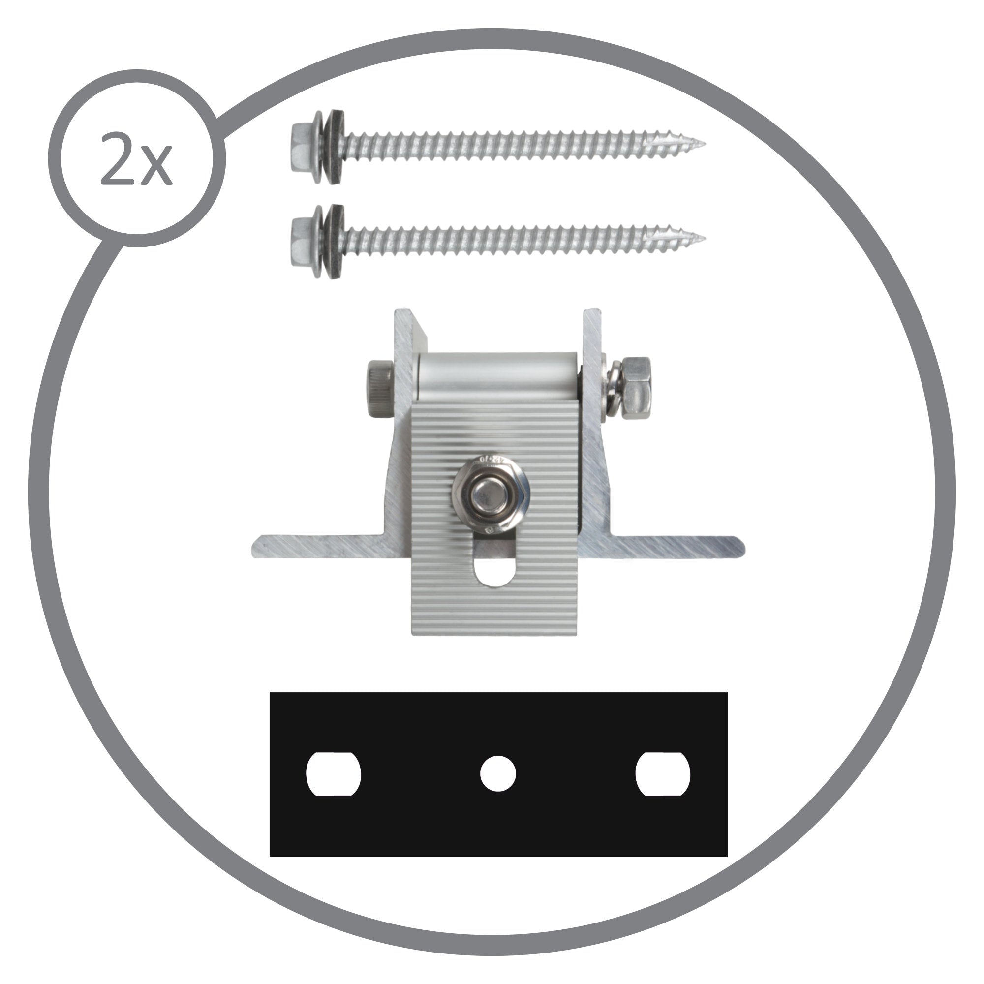 Mounting brackets for solar modules, roof hooks for PV modules