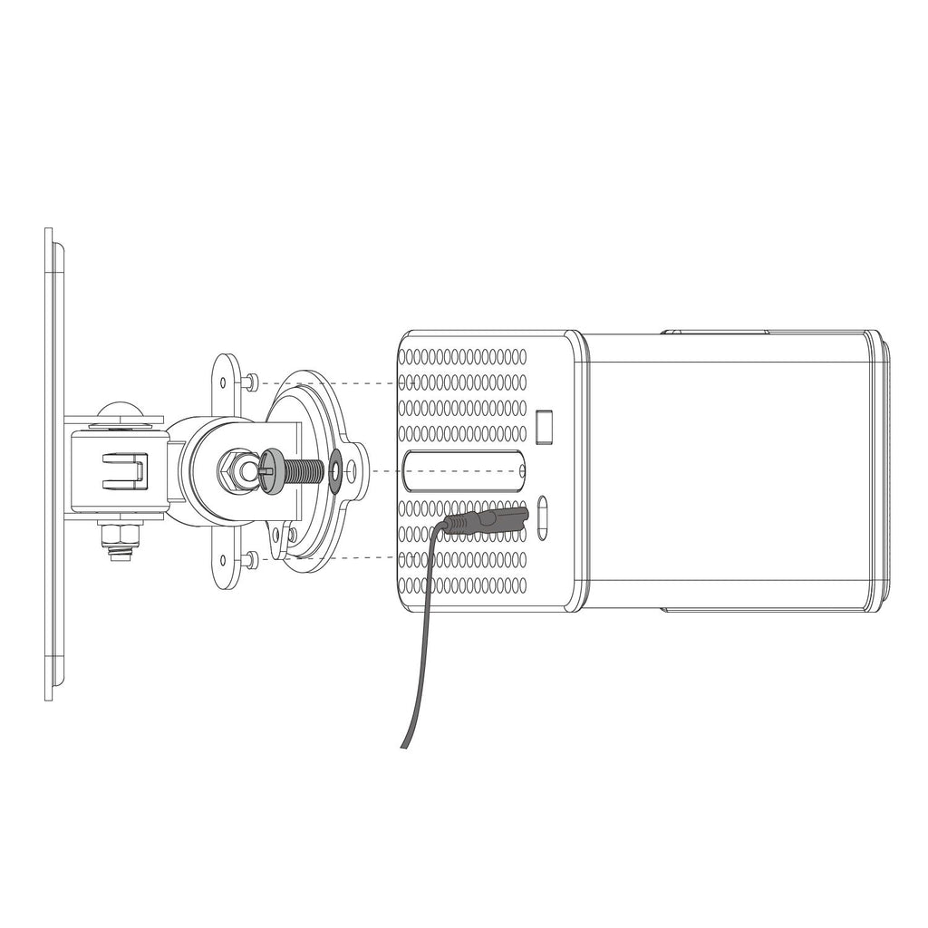 Support mural pour enceinte Sonos Play:3, noir, rotatif 