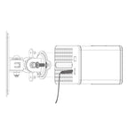 Wall mount for Sonos Play:3 speaker, black, rotatable 