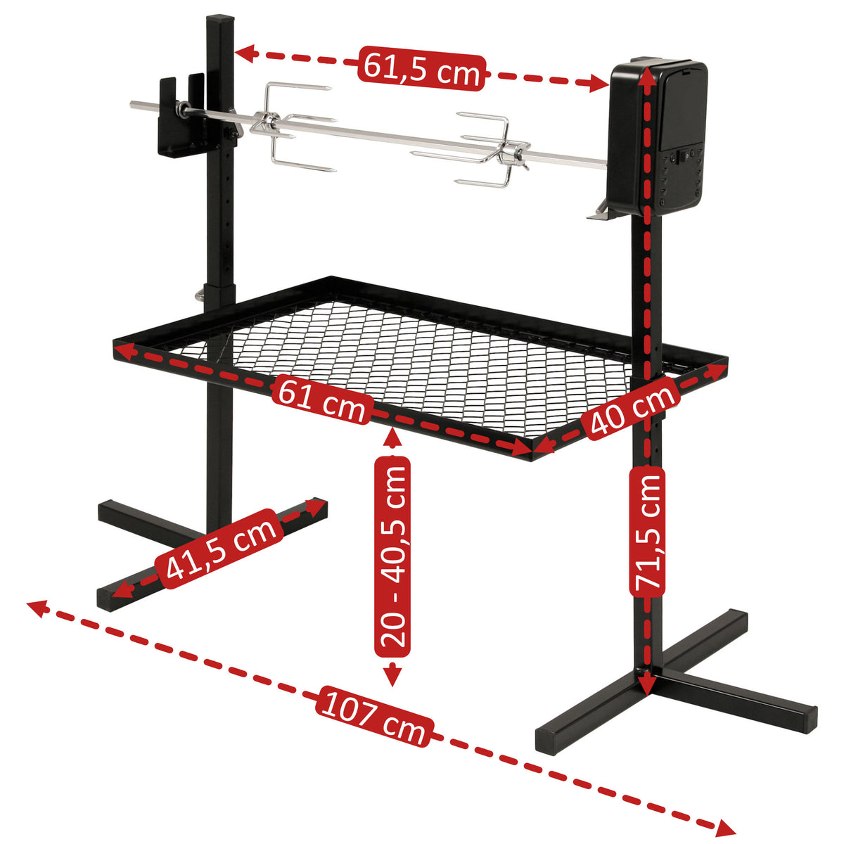 Ensemble de brochettes pour barbecue, 70 cm, portable