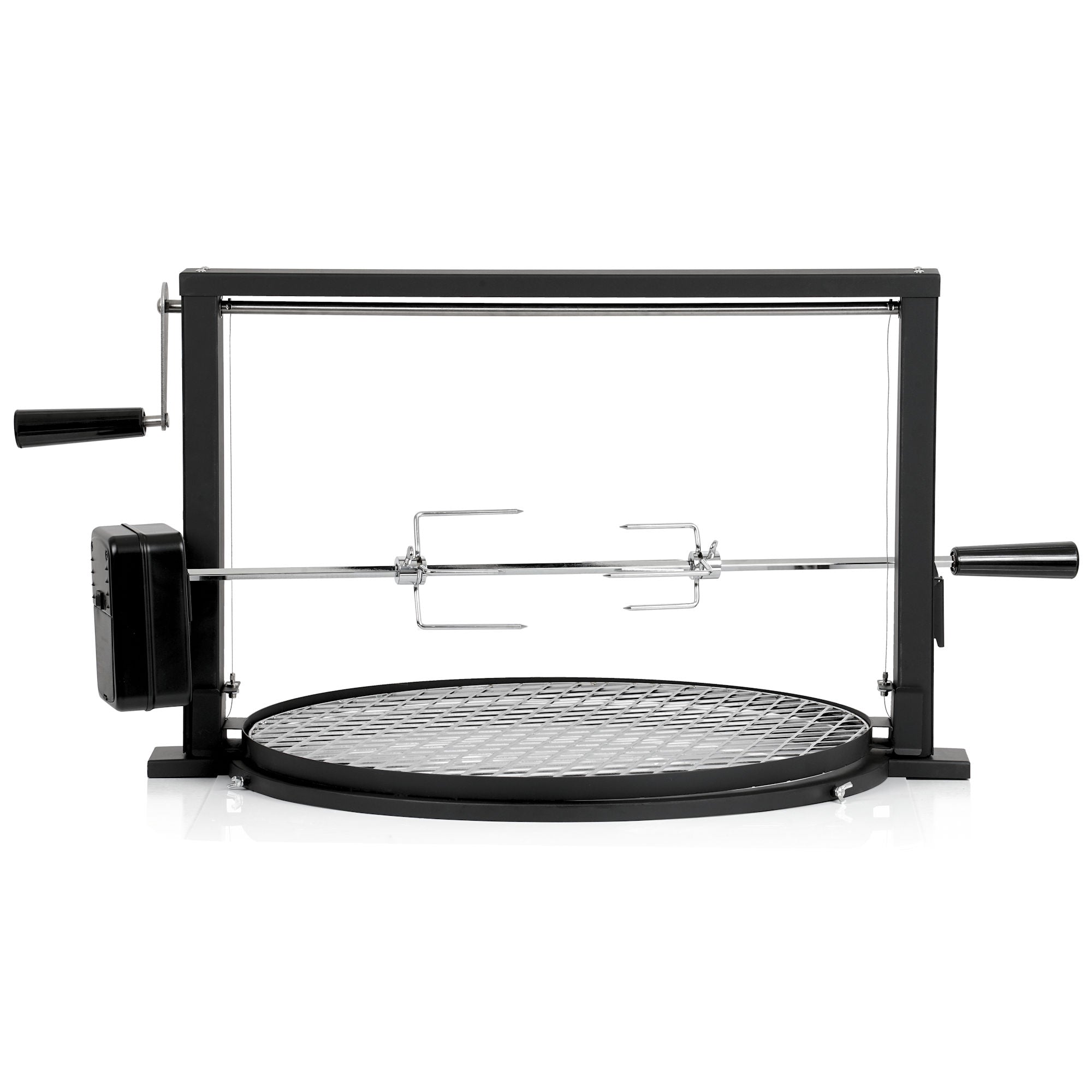 Ensemble de brochettes pour barbecue, comprenant une grille.