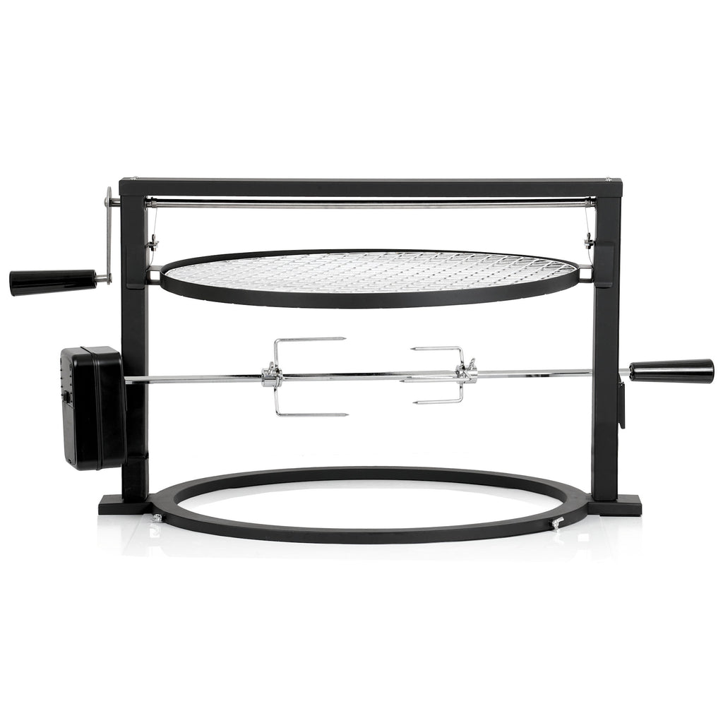 Ensemble de brochettes pour barbecue, comprenant une grille.