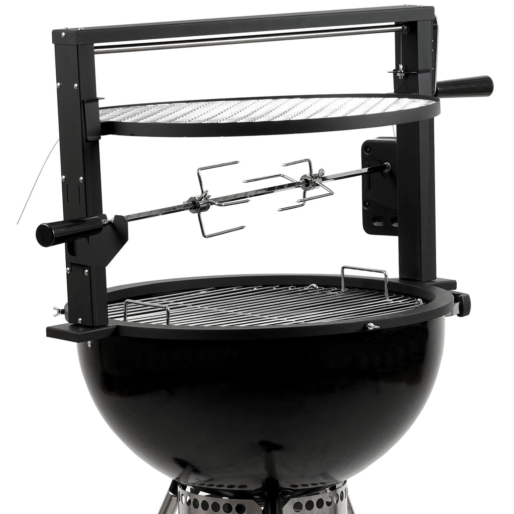 Ensemble de brochettes pour barbecue, comprenant une grille.