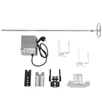 Ensemble de brochettes pour barbecue, 79 cm, en acier inoxydable, comprenant des pinces à viande