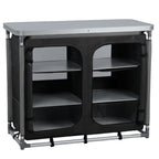 Armoire de camping, 102 cm x 47 cm x 83,5 cm, pliable