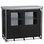 Armoire de camping, 102 cm x 47 cm x 83,5 cm, pliable