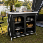 Armoire de camping, 110 cm x 47 cm x 90 cm, pliable