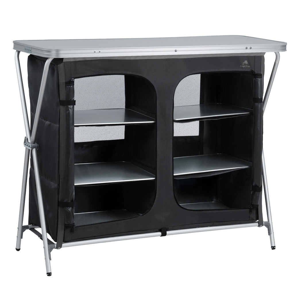 Armoire de camping, 110 cm x 47 cm x 90 cm, pliable