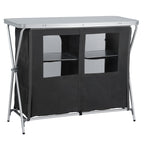 Armoire de camping, 110 cm x 47 cm x 90 cm, pliable