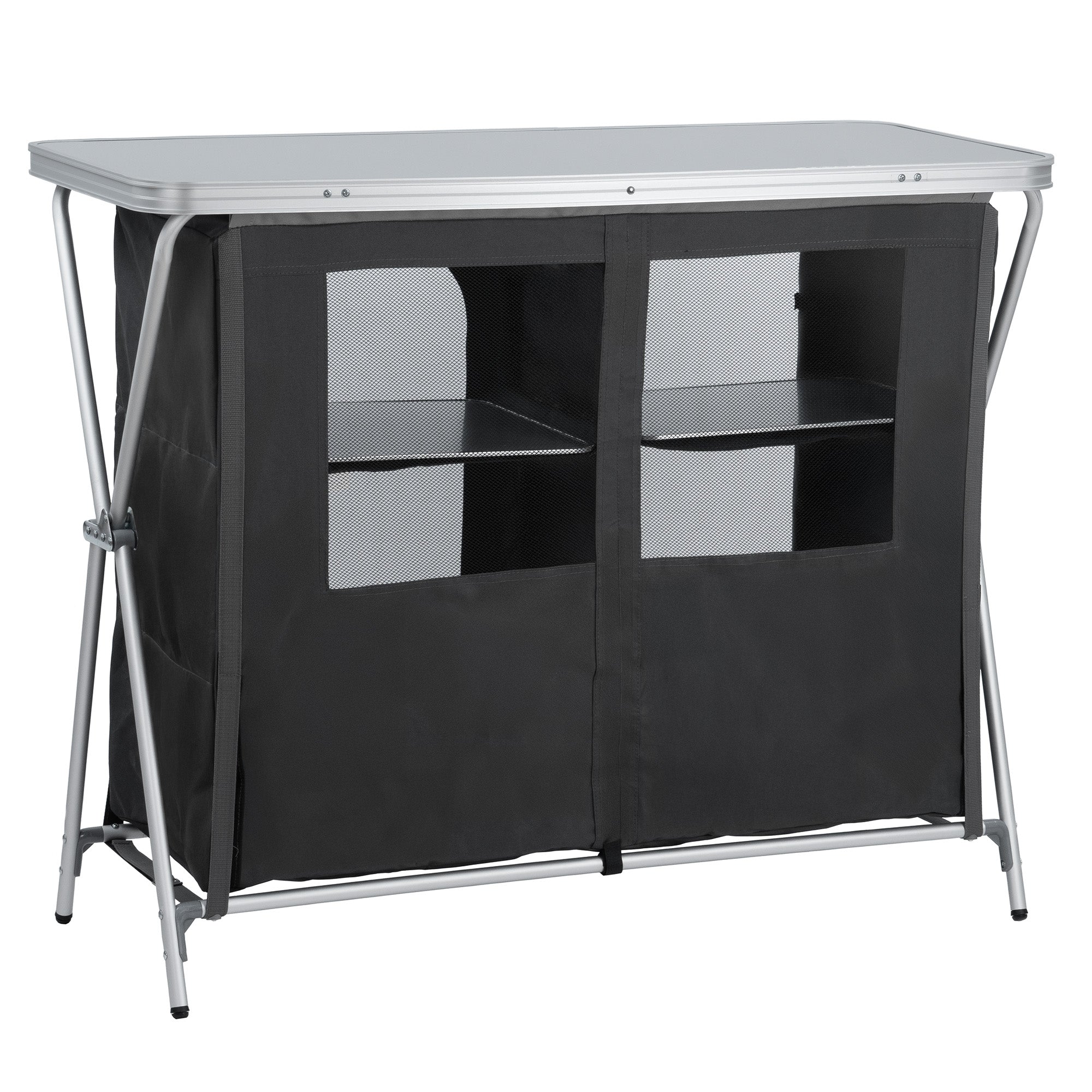 Armoire de camping, 110 cm x 47 cm x 90 cm, pliable