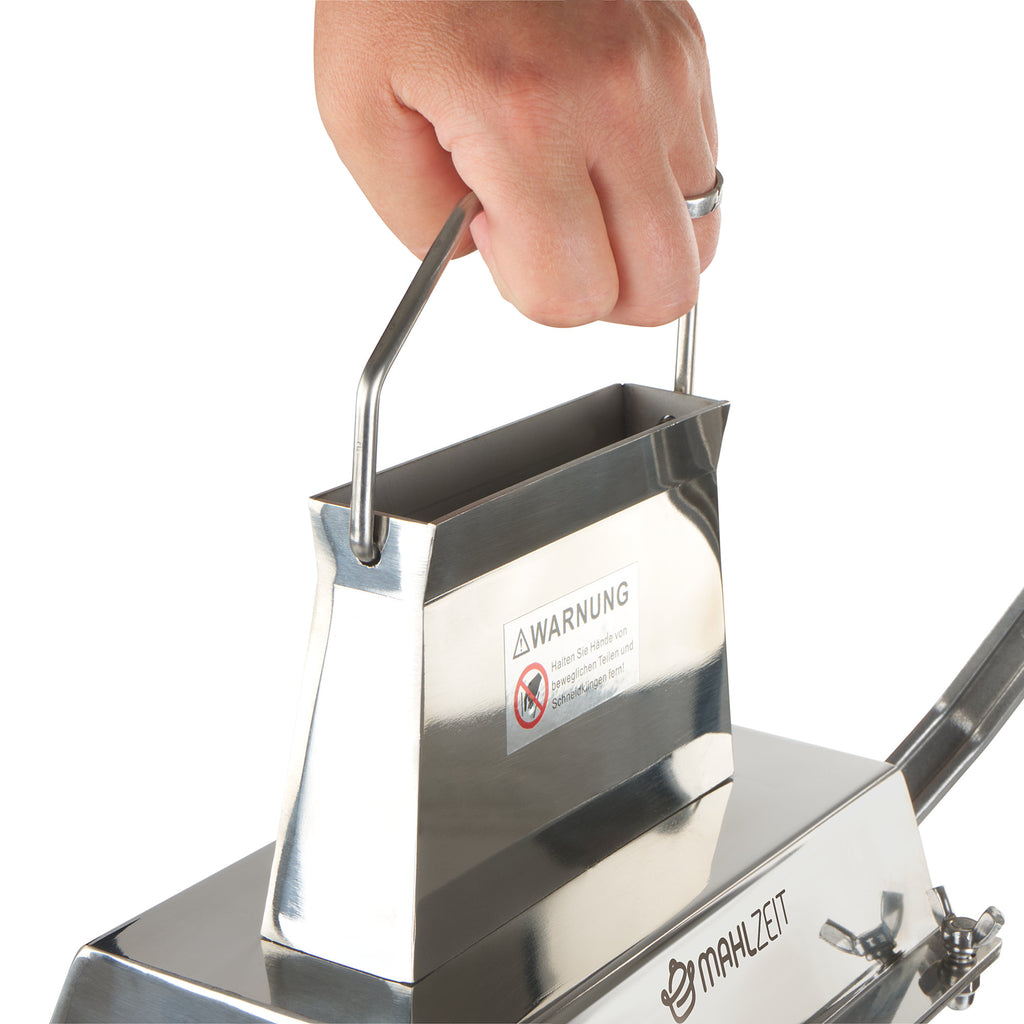 Steaker, en acier inoxydable, comprenant une manivelle et un attendrisseur de viande (54 lames)