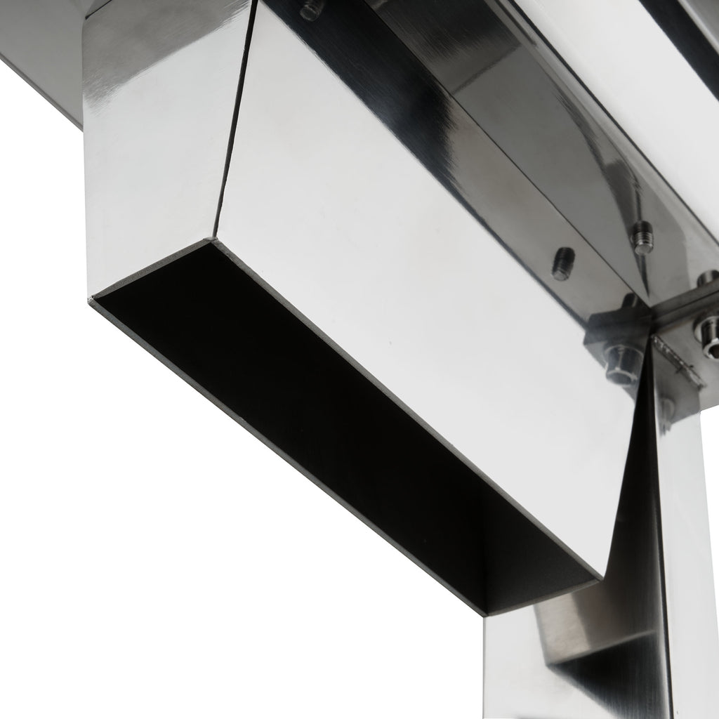 Steaker, en acier inoxydable, comprenant une manivelle et un attendrisseur de viande (54 lames)