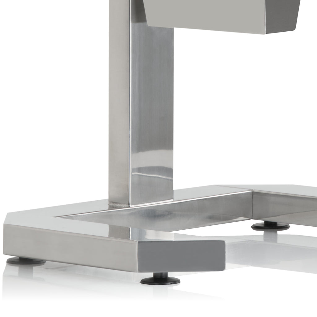 Steaker, en acier inoxydable, comprenant une manivelle et un attendrisseur de viande (54 lames)