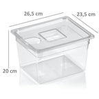 Sous Vide Garer Wasserbad, 12 Liter, inkl. passendem Deckel, 1/2 GN