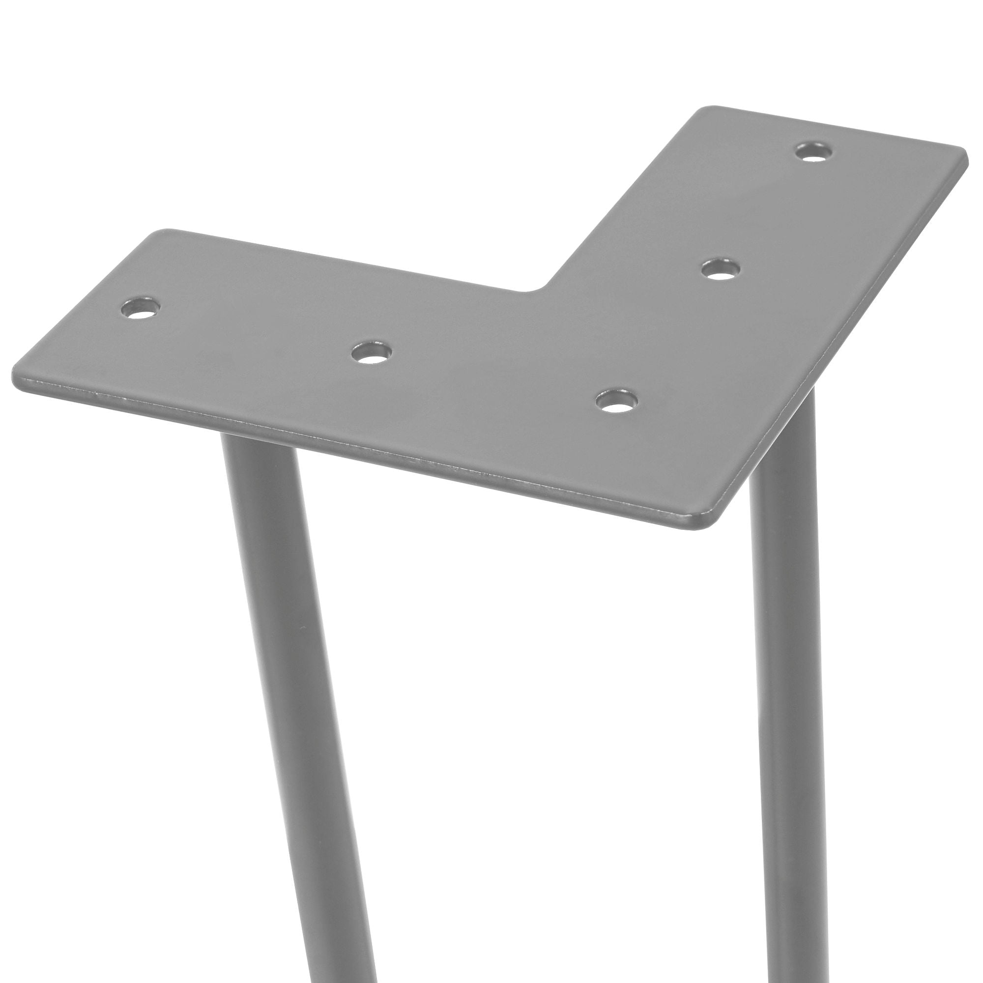 Pieds de table, pieds en épingle à cheveux, lot de 4, 71 cm, 2 entretoises