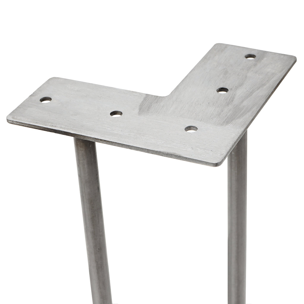 Pieds de table, pieds en épingle à cheveux, lot de 4, 71 cm, 2 entretoises