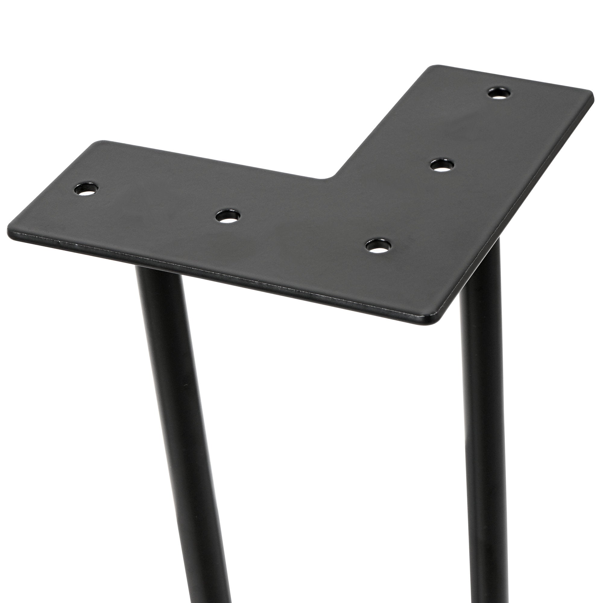 Pieds de table, pieds en épingle à cheveux, lot de 4, 71 cm, 2 entretoises