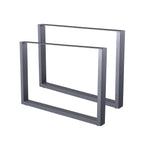 Pieds de table, lot de 2, 100 x 72 cm, métal