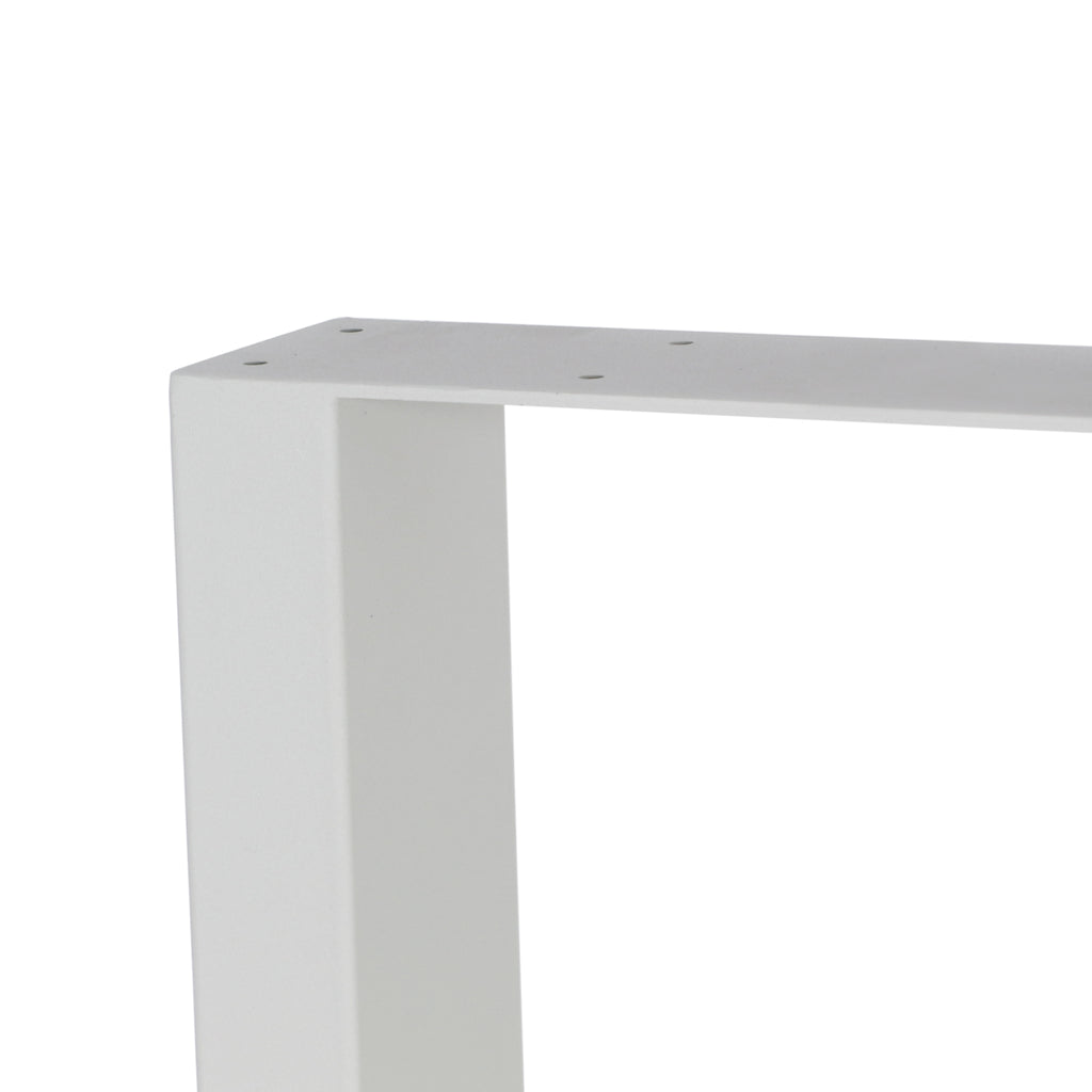 Pieds de table, lot de 2, 80 x 72 cm, métal, gris clair