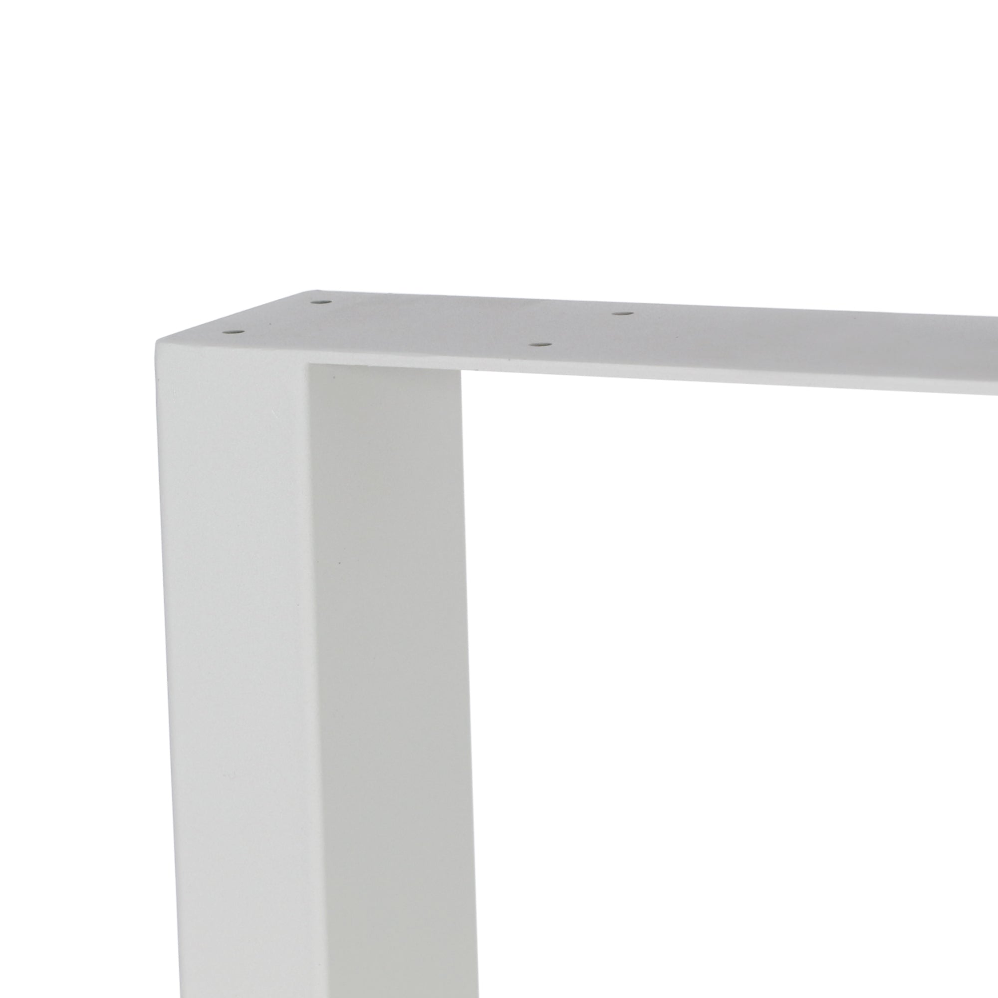 Pieds de table, lot de 2, 80 x 72 cm, métal, gris clair