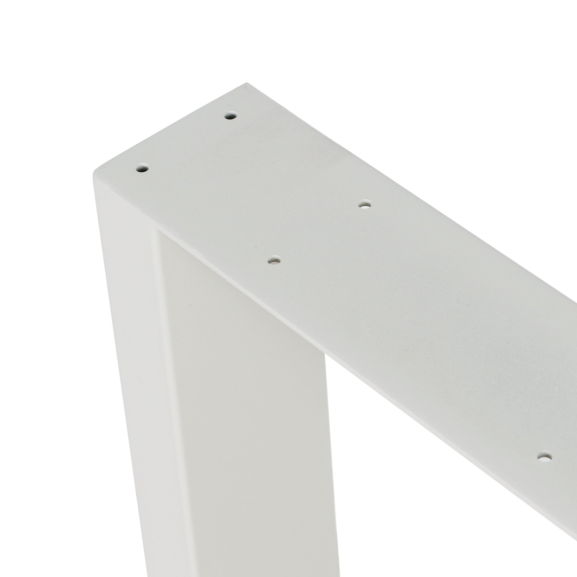 Pieds de table, lot de 2, 80 x 72 cm, métal, gris clair